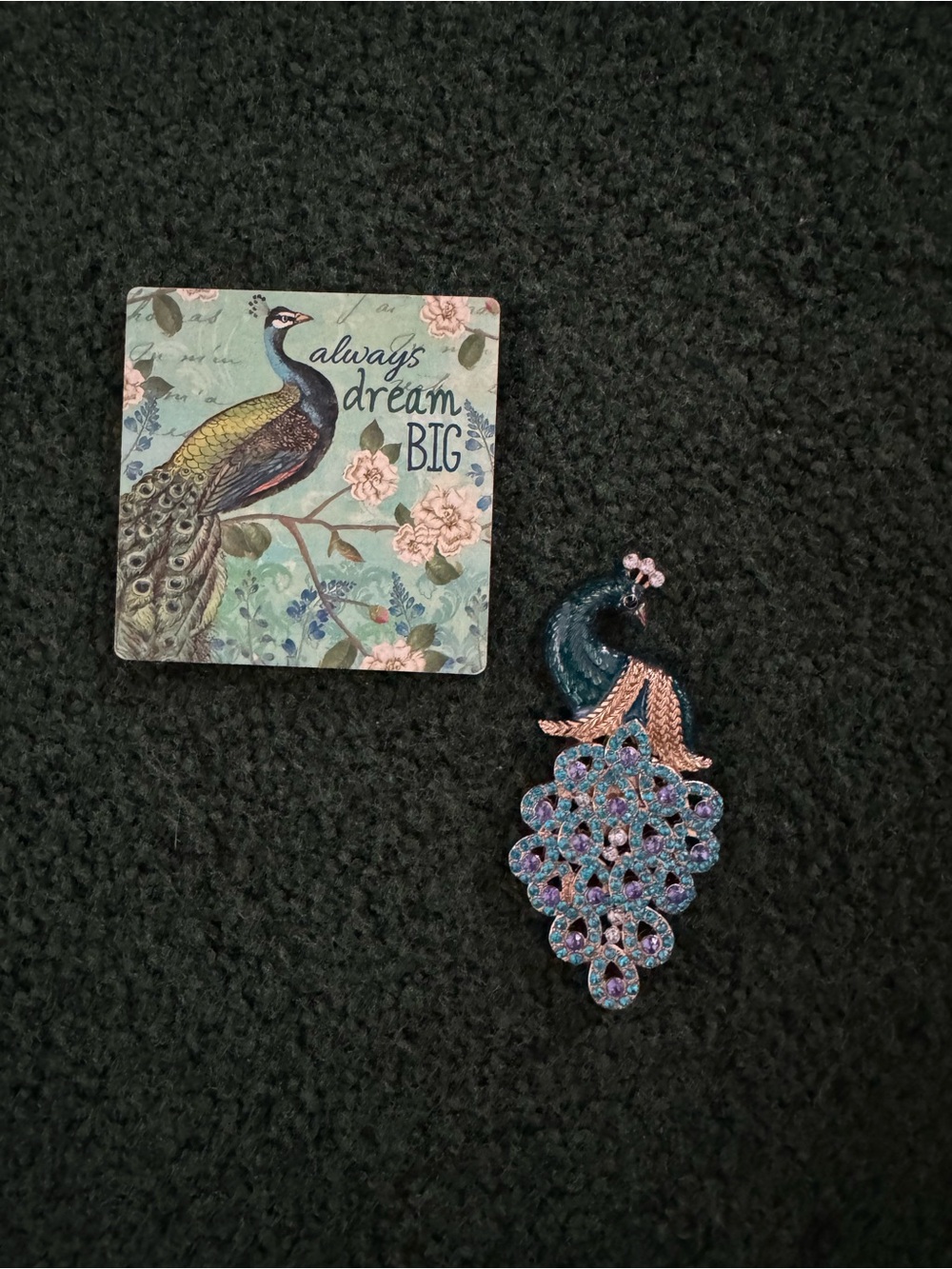 Decorative Peacock magnets.